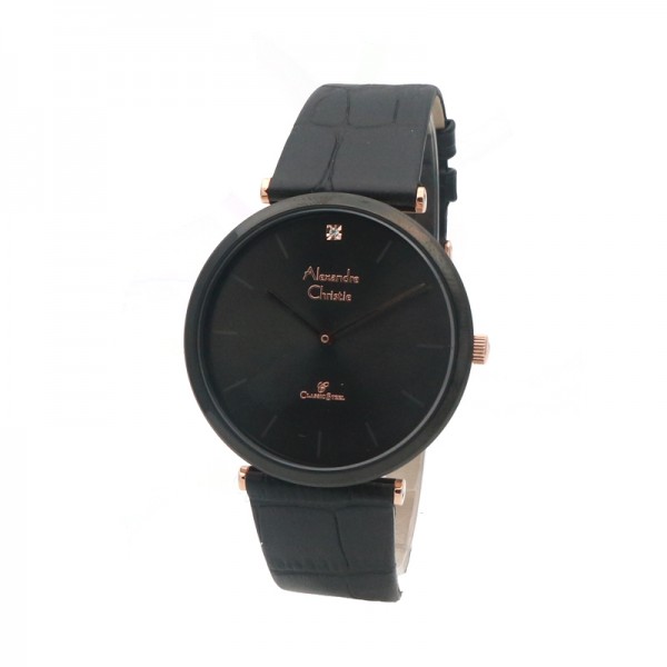 Alexandre Christie AC 8577 Rosegold Black Ring Man MHLBRBA